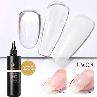 BORN PRETTY 250g Super Strong Nail Glue For False Nail Tips Press On Nails Refilled Package Base Gel Top Coat Matte Top Coat