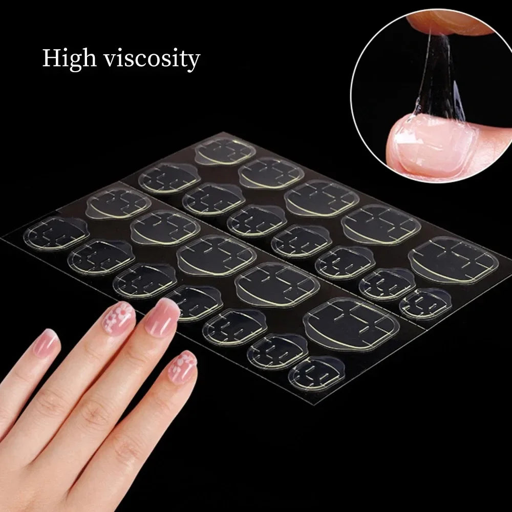 6000PCS Stick Nail Jelly Double-sided Adhesive Transparent Traceless Nail Glue Invisible Wear Nail Sheet Adhesive DIY Tools