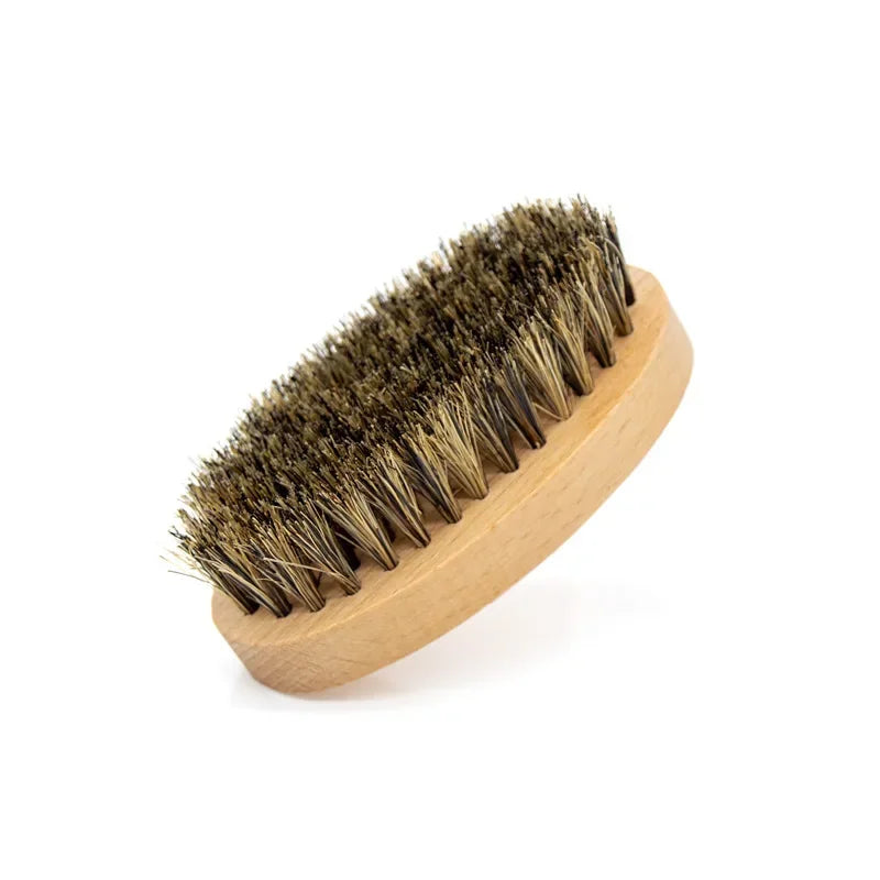 Men's Shaving Brush Set Boar Bristle Portable Barber Natural Beard Brush for Facial Cleaning Styling Tool Wholesale