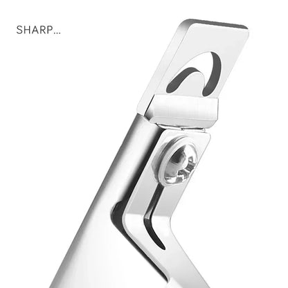 Professional False Nail Clippers False Nail Nippers Pointed ClippersUType Nail Clippers Acrylic False Nail Edge Trimmer Stainles