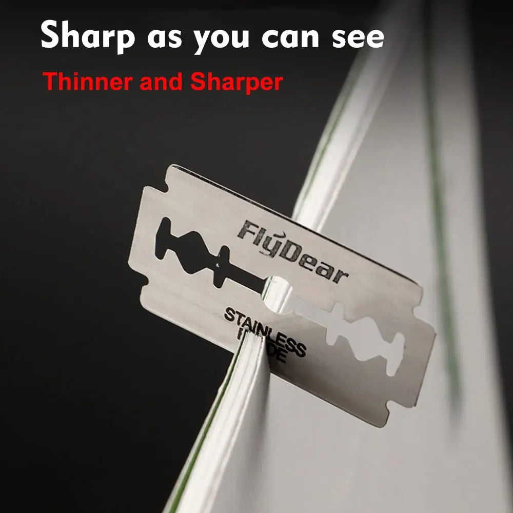 Stainless Steel Razor Blade Old-Fashioned Manual Double-Sided Razor Blade Hairdressing Barber Shop Tools