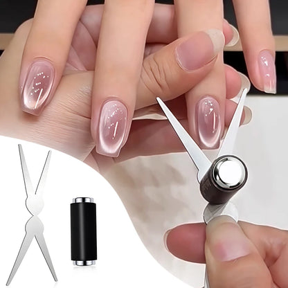 Double-head French Nail Art Magnet Set 3D Strong Cat Eye Magnet Nail Art Gel Polish DIY V-Shaped Effect Manicure Magnetic Tool