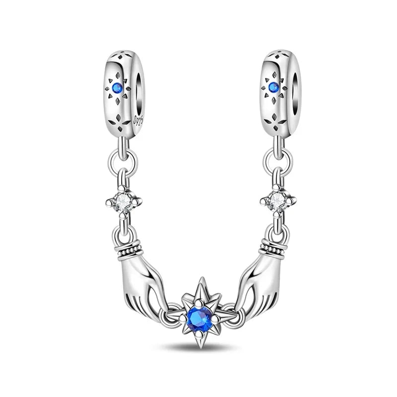 Hot Sales 925 Sterling Silver Charms Beads Devil's Eye Fatima's Hand Cross Beads Fit Original Bracelet Women DIY Jewelry Gifts