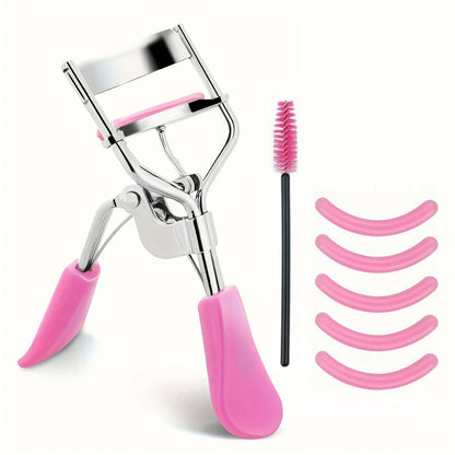 7/15pcs Eyelash Curler Set With Replacement Pads For Women Eyelashes Curling Tweezers Clips Lash Mascara Wands Brush Makeup Tool