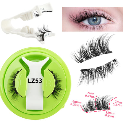 1 Pair Magnetic Eyelashes Set Reusable Easy to Use Eyelash Extension Tools Natural Curler False Eyelashes With Magnetic Tweezers