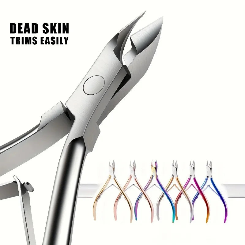 1Piece Cuticle Nipper, Premium Stainless Steel Cuticle Trimmer for Manicure & Pedicure at Home/Spa/Salon