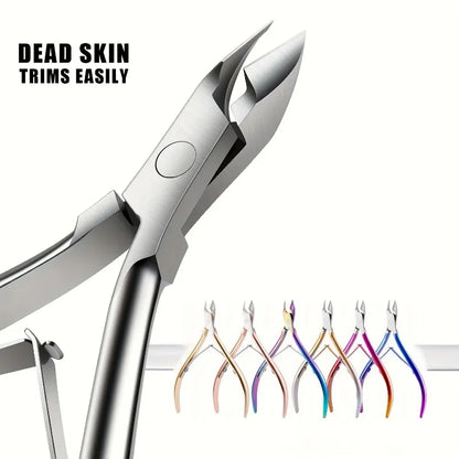 1Piece Cuticle Nipper, Premium Stainless Steel Cuticle Trimmer for Manicure & Pedicure at Home/Spa/Salon
