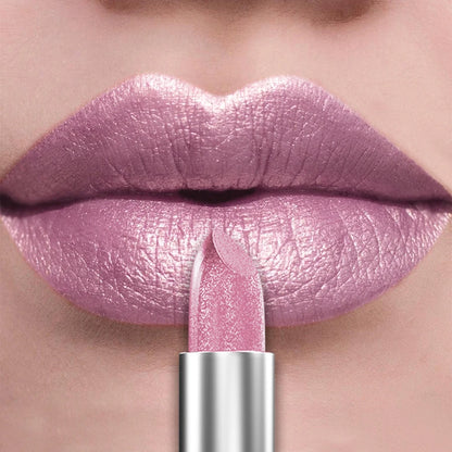 21Colors Bold & Intense Glitter Shiny Metallic Lipstick Pearlescent Lip Tint,Long Lasting Lip Senior Matte Lip Makeup Gifts for