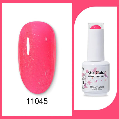 Clou Beaute TPO FREE Nail Gel Polish High Pigment Nail Art Supply Spring Summer Pastal Color Varnish UV Gel Clear Base Top Coat