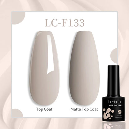LILYCUTE 7ML Jelly Black Quick Extension Gel Nail Polish Nude Esmalte Unas Semipermanente UV Soak Off Nail Art Construction Gel