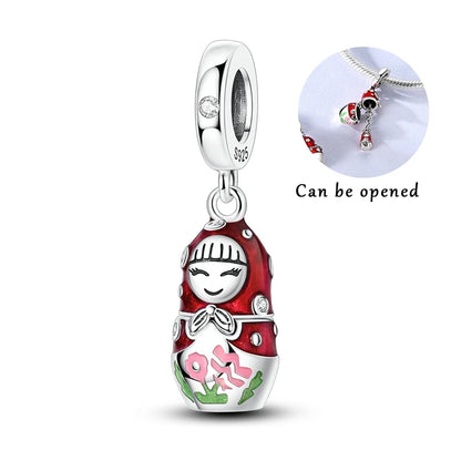 Charm Hot Sales 925 Silver Original Charms Beads Fit Pendant Charm Bracelet Dangle for Women DIY Fine Jewelry Making