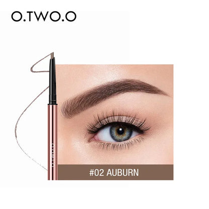 O.TWO.O Waterproof Makeup Eyebrow Pencil Ultra Fine Triangle Eye Brow 6 Colors Precise Brow Definer Lasting Blonde Brown Eyebrow
