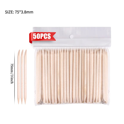 50/100PCS Disposable Wood Stick Beauty Spatulas Log Hair Removal Wax Coating and Scraping Tool Eyebrow Trimming Wooden Stick