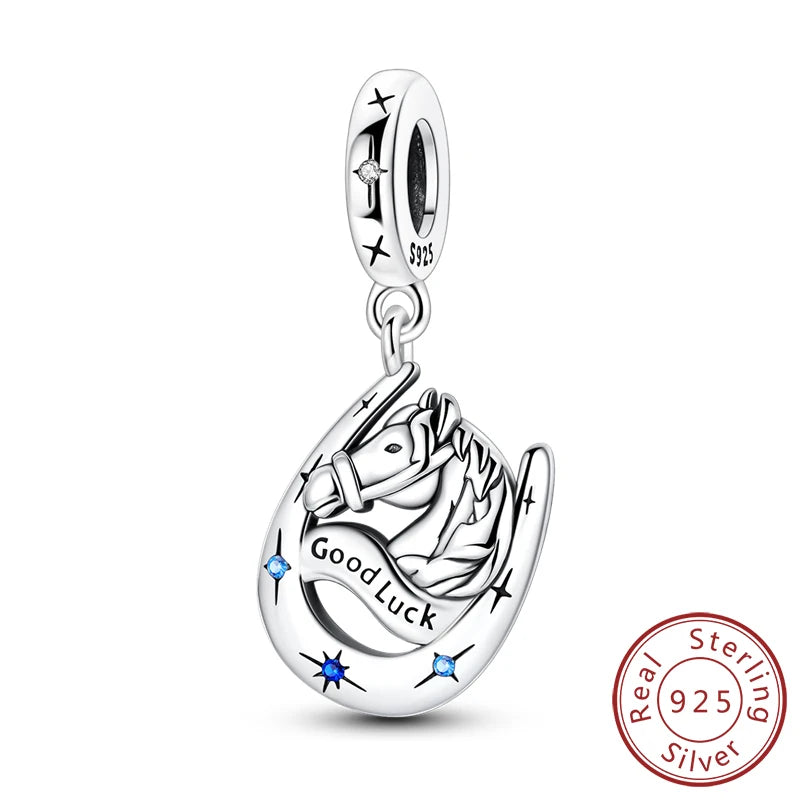 Original 925 Sterling Silver Heart Love Charms Beads Pendant Fit Original Bracelet Necklace DIY Charms Women Man Jewelry Gift