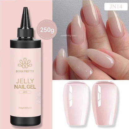 BORN PRETTY 250g Super Strong Nail Glue For False Nail Tips Press On Nails Refilled Package Base Gel Top Coat Matte Top Coat