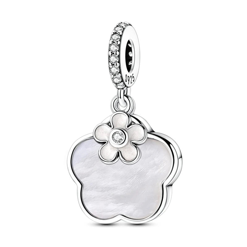 New 925 Sterling Silver Charms Beads Pendants Colorful Tree of Life Cosmic Starry Sky Charms For Women Bracelet DIY Jewelry Gift
