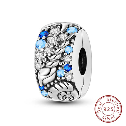 Hot Sale Charm Bead Pendant 925 Sterling Silver Firefly Love Heart Cats Dogs Sunflower Charm for Bracelet Women DIY Jewelry Gift