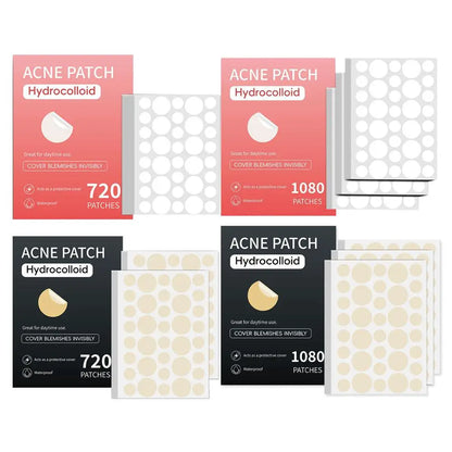 360/720/1080 Counts Invisible Pimple Patch Acne Stickers Skin Care Concealer For Face Spots Acne Pimples, Beauty Makeup Tools