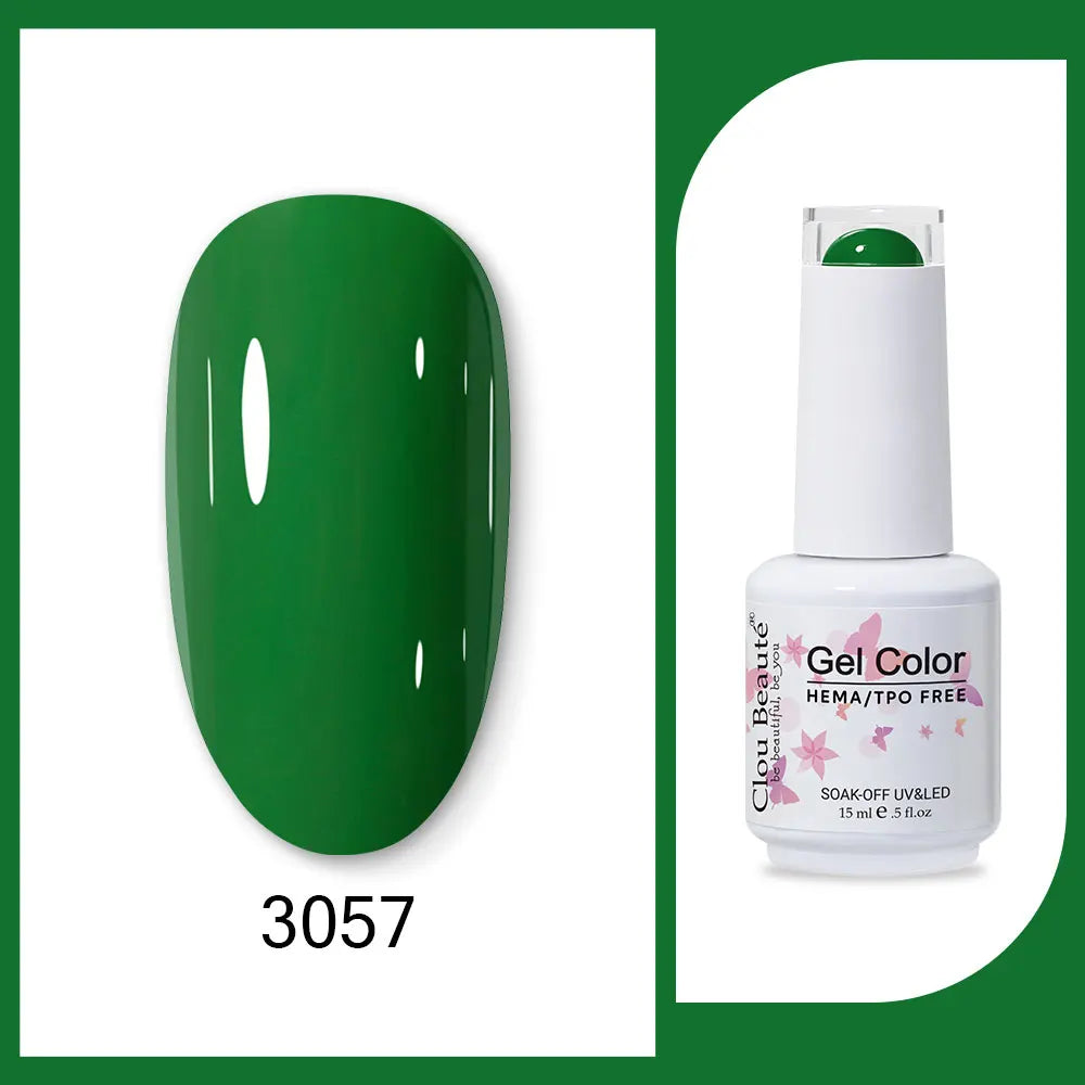 Clou Beaute TPO FREE Nail Gel Polish High Pigment Nail Art Supply Spring Summer Pastal Color Varnish UV Gel Clear Base Top Coat