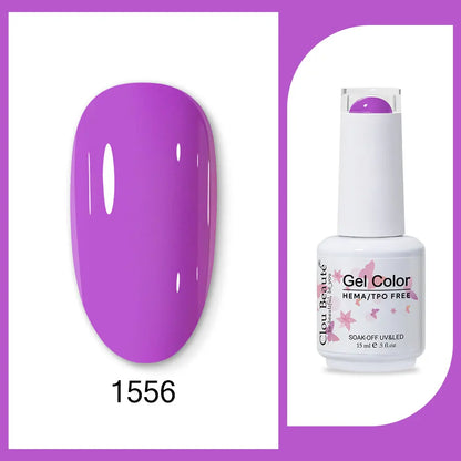 Clou Beaute TPO FREE Nail Gel Polish High Pigment Nail Art Supply Spring Summer Pastal Color Varnish UV Gel Clear Base Top Coat