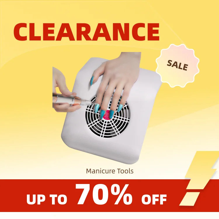 Clearance_LULAA Powerful Nail Dust Collector Fan Vacuum Cleaner Machine With Tools Dust Collecting Bag For Manicure Salon Equipm