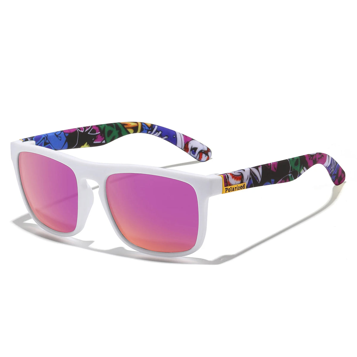 Retro Style Square Frame Polarized Cycling Sunglasses Men Night Vision Car Driving Sunglass Dirt Bike Motorcycle Glasses UV400
