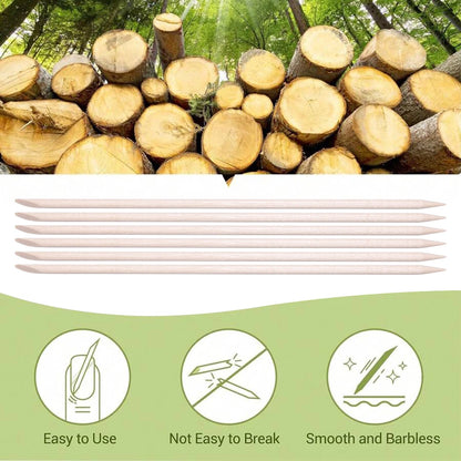 50/100PCS Disposable Wood Stick Beauty Spatulas Log Hair Removal Wax Coating and Scraping Tool Eyebrow Trimming Wooden Stick