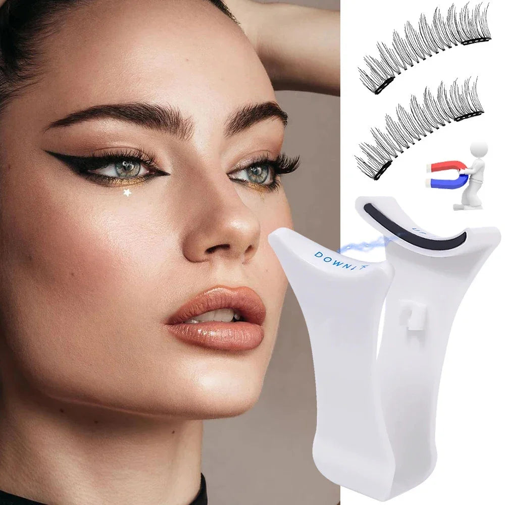 Professional  EyelashesTweezer Curler Clip Clamp  Makeup 3D Mink Eyelashes Tweezer Magnetic Eyelashes Extension Applicator False