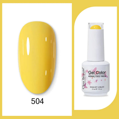 Clou Beaute TPO FREE Nail Gel Polish High Pigment Nail Art Supply Spring Summer Pastal Color Varnish UV Gel Clear Base Top Coat