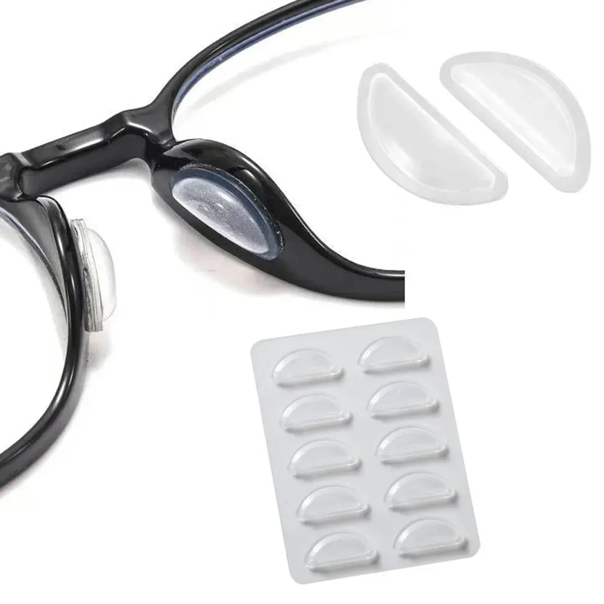 Viewring Non-slip Silicone Nose Pad For Glasses Eyeglasses And Sunglasses Soft Anti Slip Nose Pads Reading Glasses Accessories