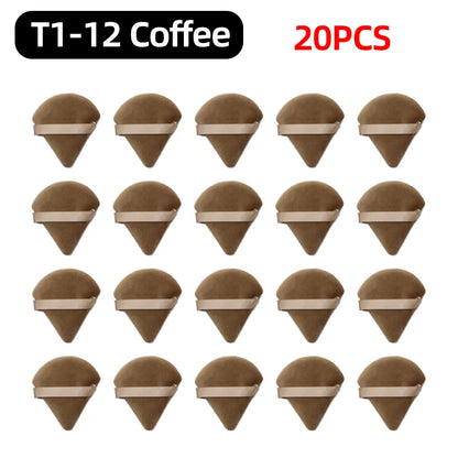 OGEYERO Velvet Triangle Powder Puff Make Up Sponges for Face Eyes Contouring Shadow Seal Cosmetic Foundation Makeup Tool