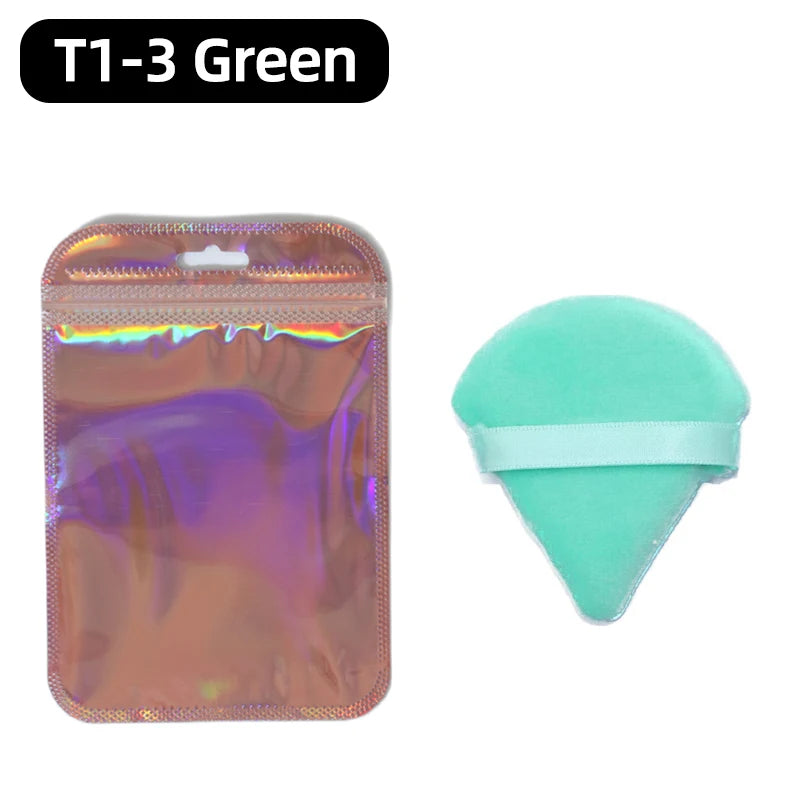 OGEYERO Velvet Triangle Powder Puff Make Up Sponges for Face Eyes Contouring Shadow Seal Cosmetic Foundation Makeup Tool