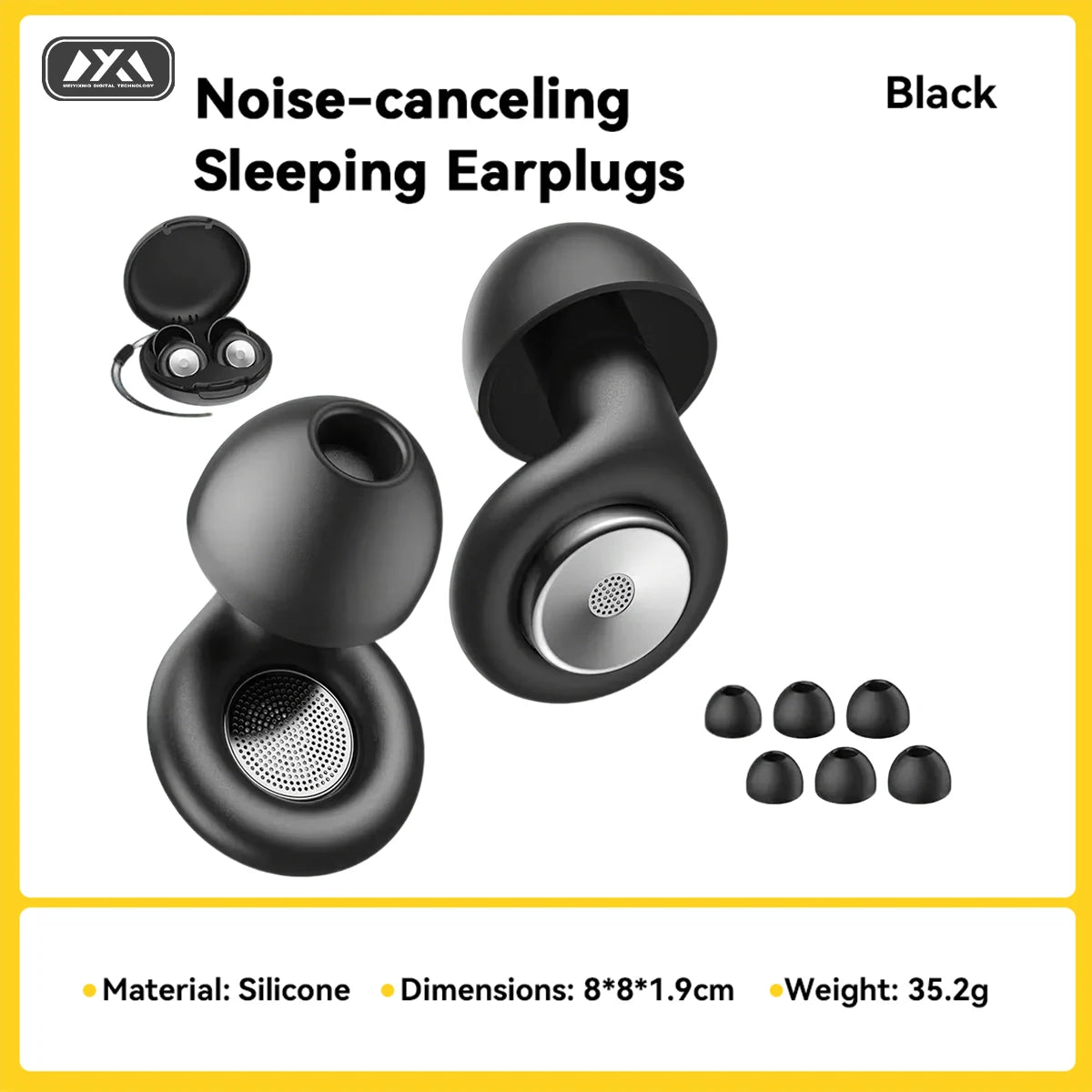 Noise Cancelling Silicone Ear Plugs Soft Reusable Sleep Earplugs for Sleeping Work Study Travel Noise Reduction Ear Protection