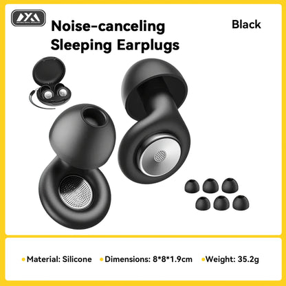 Noise Cancelling Silicone Ear Plugs Soft Reusable Sleep Earplugs for Sleeping Work Study Travel Noise Reduction Ear Protection