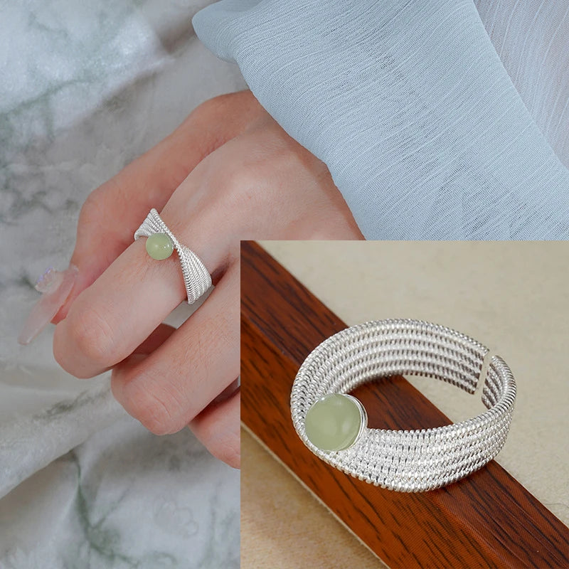 VENTFILLE 925 Sterling Silve Flower Ring for Women Gift Hollow Out Design Retro Hip Hop Versatile Jewelry Party Gift Dropship