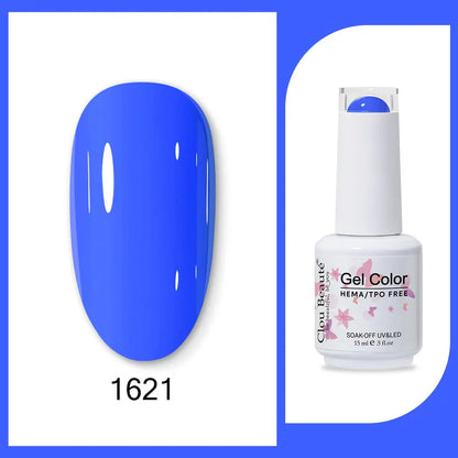 Clou Beaute TPO FREE Nail Gel Polish High Pigment Nail Art Supply Spring Summer Pastal Color Varnish UV Gel Clear Base Top Coat