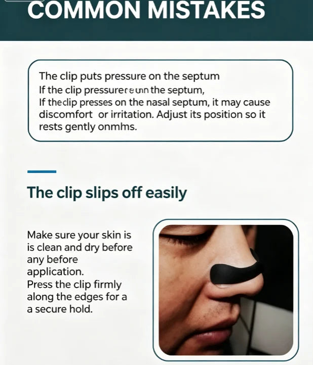 Magnetic Nasal Dilator Anti Snoring Stop Snoring Black Sleep Aid Nose Clip for Men Women