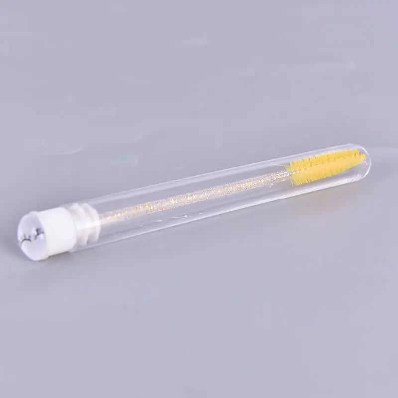 1pc Reusable Eyebrow Brush Tube Diamond Flask Mascara Wand Dust-proof Eyelash Extension Supplies Makeup Tool