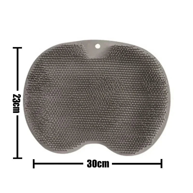 Exfoliating Foot Brush and Back Scrubber Anti-Slip Suction Cup - Deep Cleansing and Exfoliating Tool for Body Dirt Removal