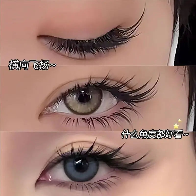 10 Rows Individual Mink Eyelashes 1/box 60 Bundles Natural Eyelash Extension 3D Russia Lashes Cluster Fox Eye Effect Makeup Lash