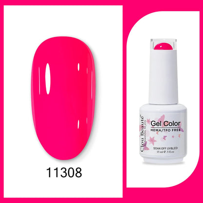 Clou Beaute TPO FREE Nail Gel Polish High Pigment Nail Art Supply Spring Summer Pastal Color Varnish UV Gel Clear Base Top Coat