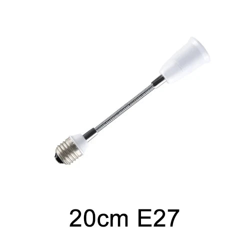 Flexible E27 to E27  LED Bulb Extension Lamp Holder 20CM 30CM 40CM 50CM 60CM Light Socket LED Lamp Base Converter Bulb Holder