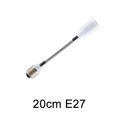 Flexible E27 to E27  LED Bulb Extension Lamp Holder 20CM 30CM 40CM 50CM 60CM Light Socket LED Lamp Base Converter Bulb Holder