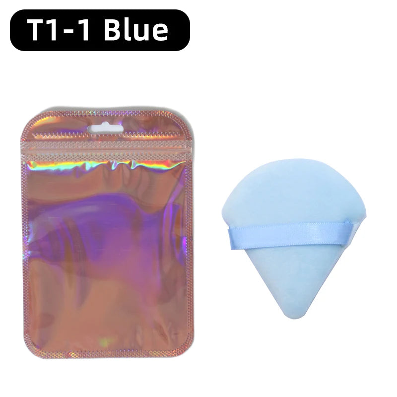 OGEYERO Velvet Triangle Powder Puff Make Up Sponges for Face Eyes Contouring Shadow Seal Cosmetic Foundation Makeup Tool