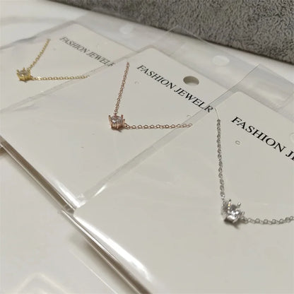 Somilia 925 Sterling Silver Necklace For Women 18K Rose Gold Plated 5A Zircon Pendant Necklace Real Money Fine Jewelry Moms Gift