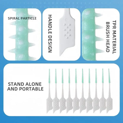 150 Pieces/Set Of New Silicone Interdental Brushes Ultra Soft Cleaning Toothbrushes Dental Care Floss Toothpicks Oral Tools