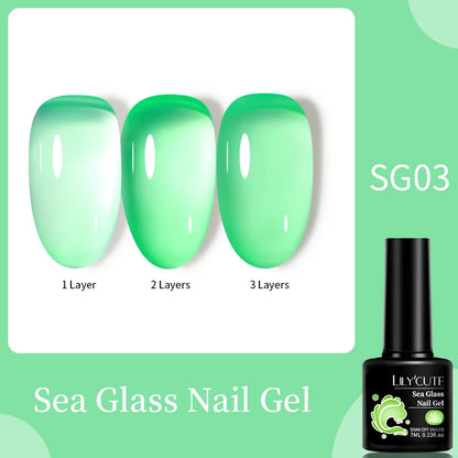 LILYCUTE 7ML Jelly Black Quick Extension Gel Nail Polish Nude Esmalte Unas Semipermanente UV Soak Off Nail Art Construction Gel