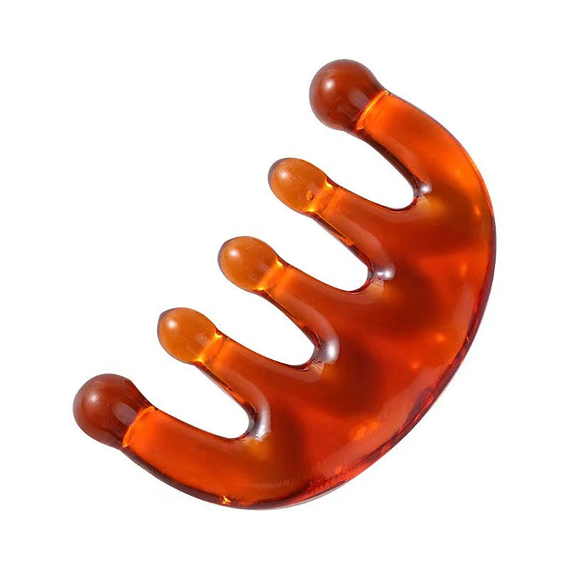 Resin Octopus Comb Head Massager Meridian Scraping Scalp Massage Brush Acupuncture SPA Gua Sha Health Massage Tool