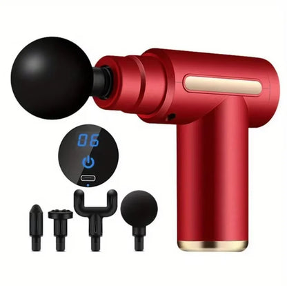 2026 Portable Muscle Massage Gun For Body Massage, With Led Touch Screen, Speed Adjustment, Rechargeable