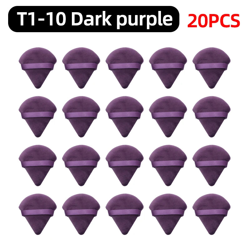 OGEYERO Velvet Triangle Powder Puff Make Up Sponges for Face Eyes Contouring Shadow Seal Cosmetic Foundation Makeup Tool